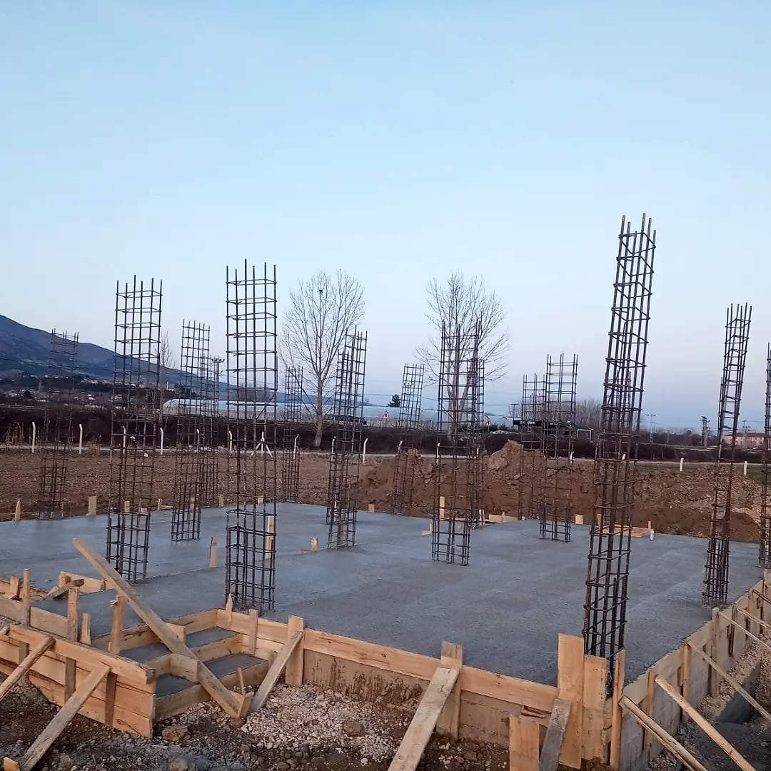 Temel donatısı ve ahşap kalıplar